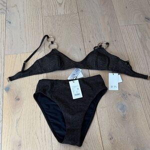 Jets Australia Black Bikini Set Size 6